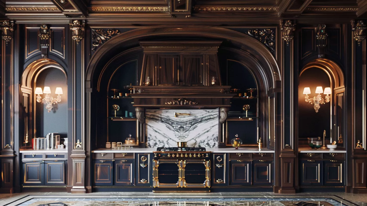 تفاصيل نجارة ومطبخ فاخر ضمن تشطيب فيلا تسليم مفتاح – جدة